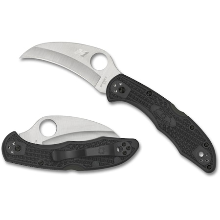 Spyderco 2024 Spyderco Tasman Salt 2 Lightweight Black H1 Plain SPY-C106PBK2